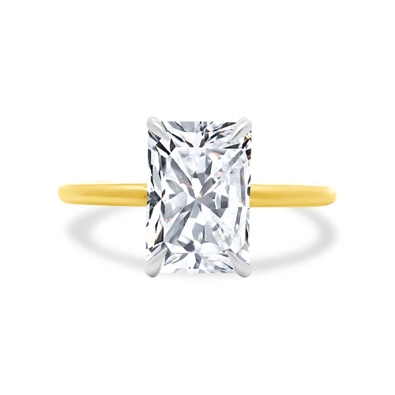 Women's rings perfect-gift-2.51ct Radiant Diamond Solitaire