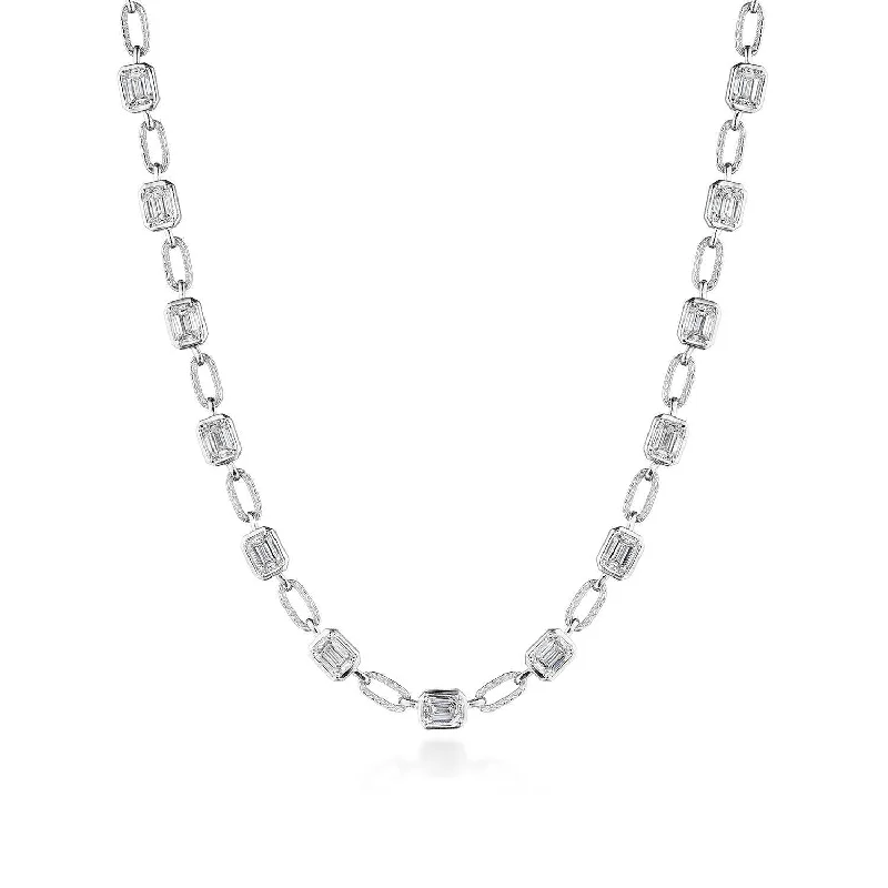 Women's necklaces enduring-style-TACORI Allure | Lab Grown Diamond Link Necklace FN825EC55X4LD16