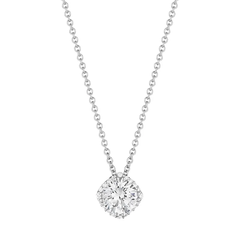 Women's necklaces sleek-surface-TACORI Bloom | Dantela Bloom Diamond Necklace FP64365