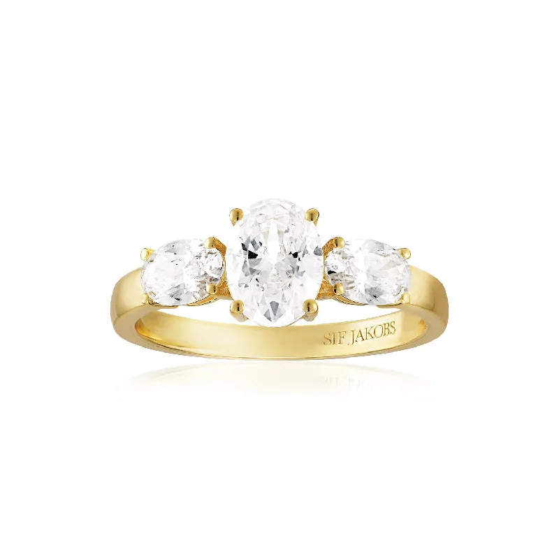 Women's rings arched-Ring Ellisse Tre