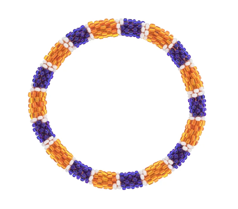 Women's bracelets refined-rose-Game Day Roll-On® Bracelet <br> Orange and Navy