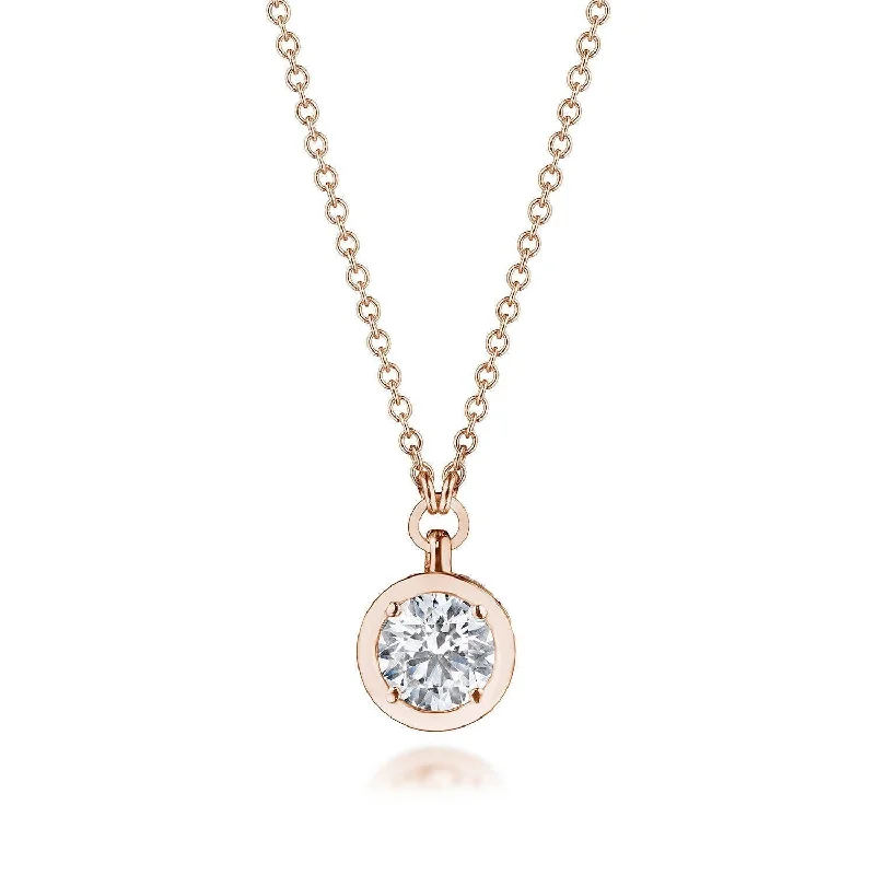 Women's necklaces high-silver-TACORI Allure | Diamond Necklace - 0.5ct FP812RD5LDPK