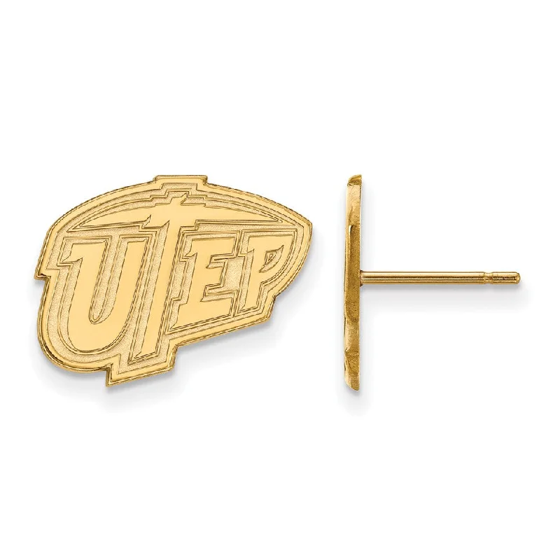 Women's earrings refined-blush-10k Yellow Gold University of Texas El Paso Post Earrings