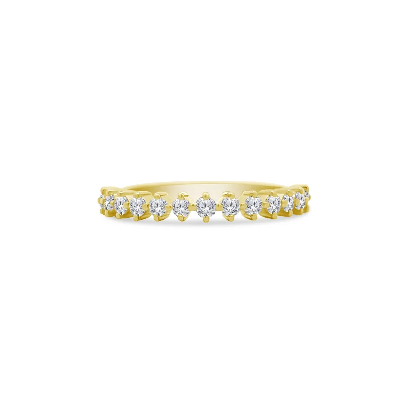 Women's rings striking-gem-Diamond Marrakesh Halfway Band