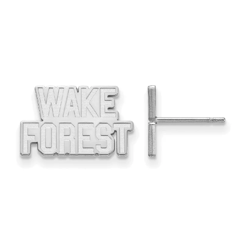 Women's earrings love-stone-Sterling Silver Wake Forest University XS (Tiny) Post Earrings