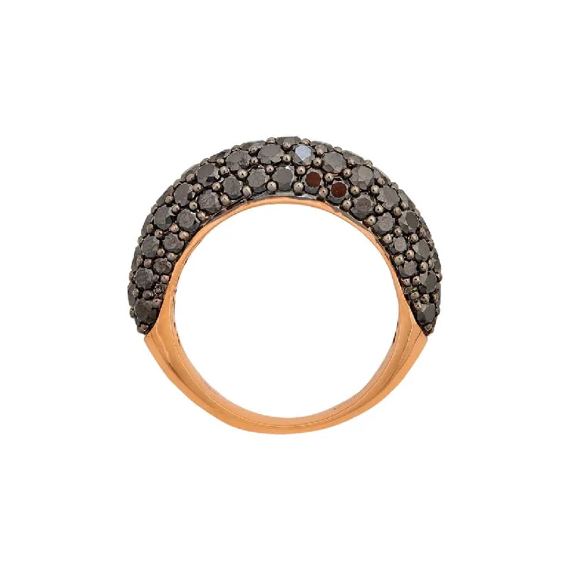 Women's rings radiant-stone-Black Diamond Ring