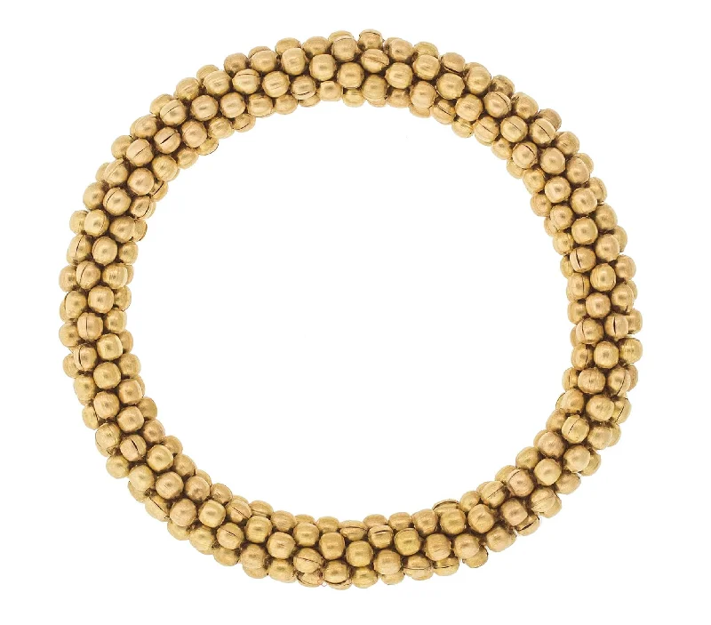 Women's bracelets soft-style-8 inch Roll-On® Bracelet <br> Golden