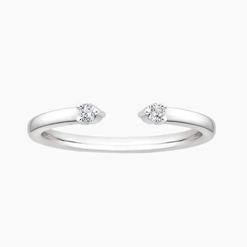 Women's engagement rings timeless-stone-Stackable Women's Engagement Ring