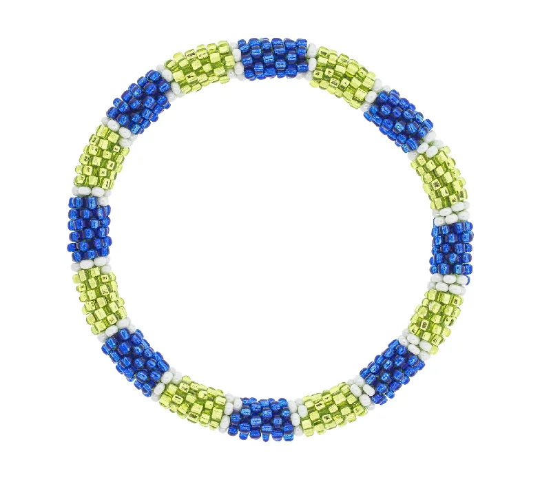 Women's bracelets retro-glam-Game Day Roll-On® Bracelet <br> Blue & Green