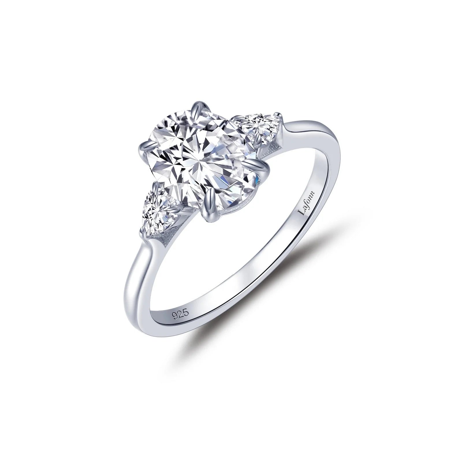 Women's engagement rings radiant-grace-Classic Three-Stone Engagement Ring