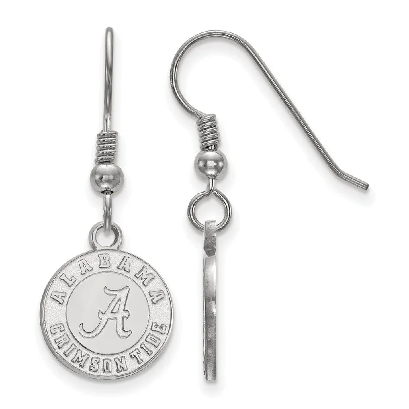 Women's earrings fine-gemstone-Sterling Silver University of Alabama Small Dangle Earrings