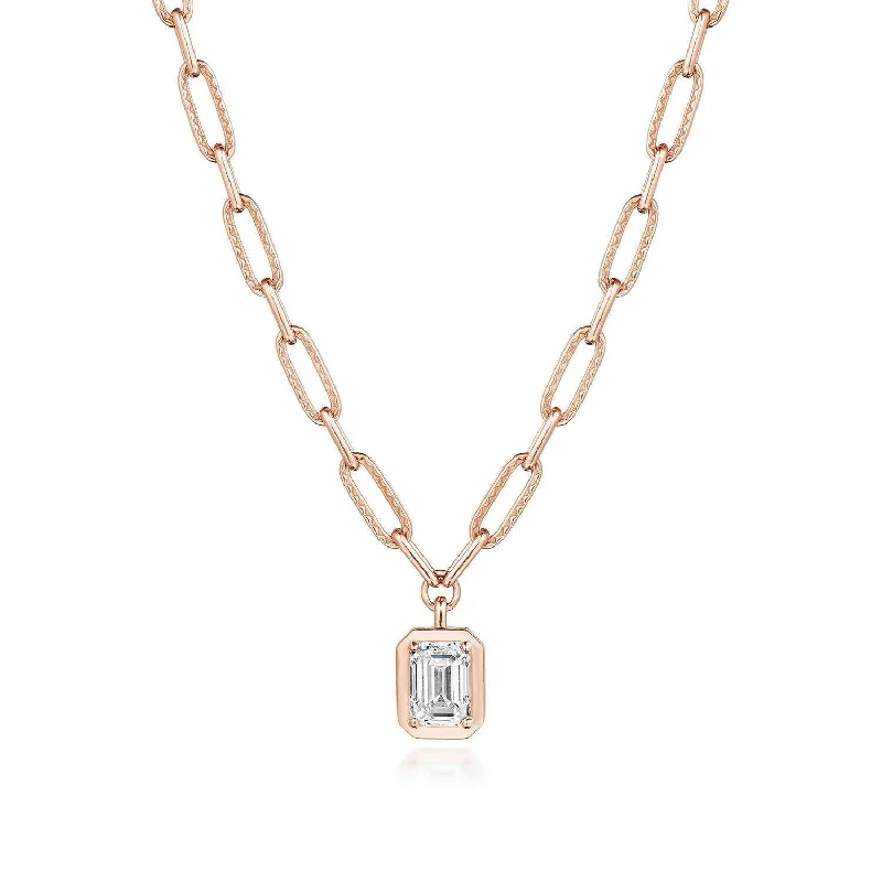 Women's necklaces contemporary-twist-TACORI Allure | Petite Diamond Link Necklace - 1.54ct FP813VEC8X6LDPK