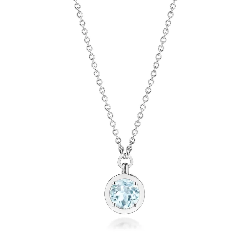 Women's necklaces retro-elegance-TACORI Allure | Sky Blue Topaz Necklace - 0.7ct FP812RD5BT