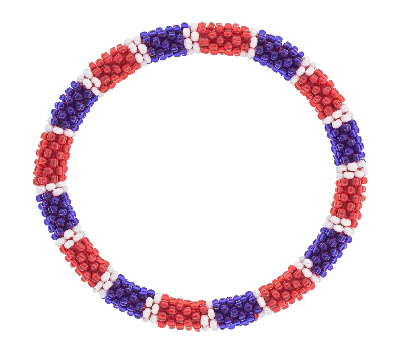 Women's bracelets fine-fit-Game Day Roll-On® Bracelet <br> Red, White, & Blue