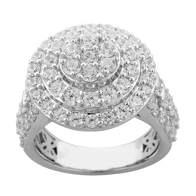 Women's engagement rings luxe-gold-Red Hot Deal  3 CTW Diamond Engagement Ring in 10KT White Gold